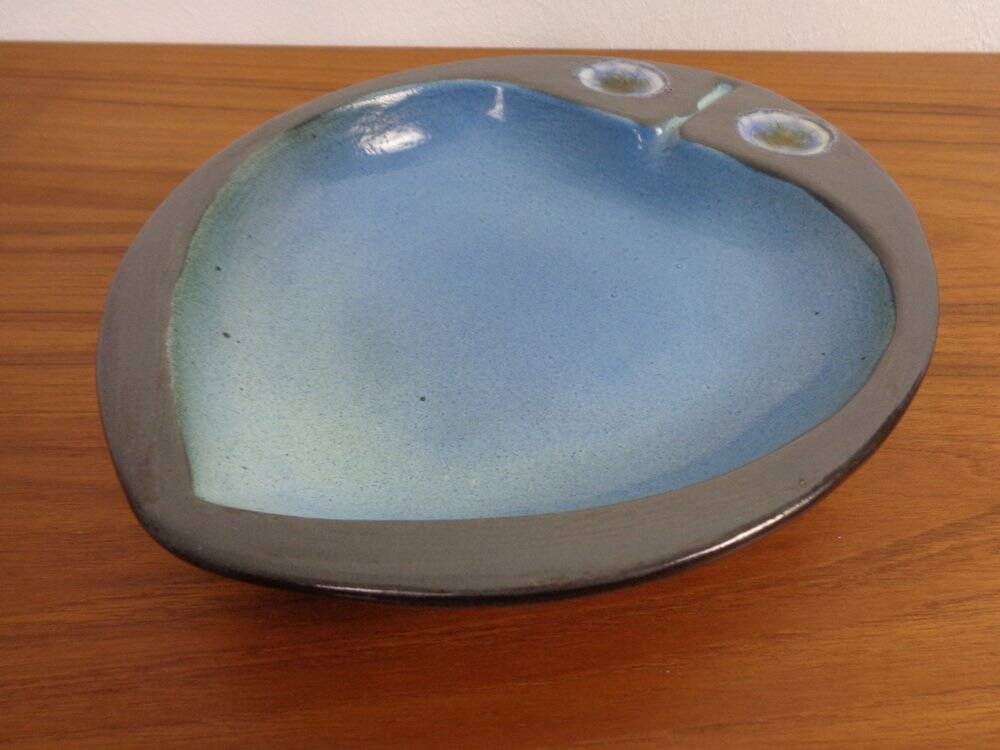 Studio ceramic bowl by Keramag Keralith, Czech Republic, 1960s