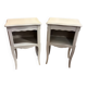 Paire de tables de chevet relookés