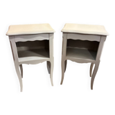 Pair of revamped bedside tables