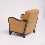 Paire de fauteuils club Art Déco, années 1940