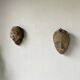 Pair of African Fang and Punu masks from Gabon
