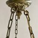 Art Nouveau glass paste suspension by Degué.