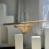 Suspension rattan saucer iron frame D:120 H:60
