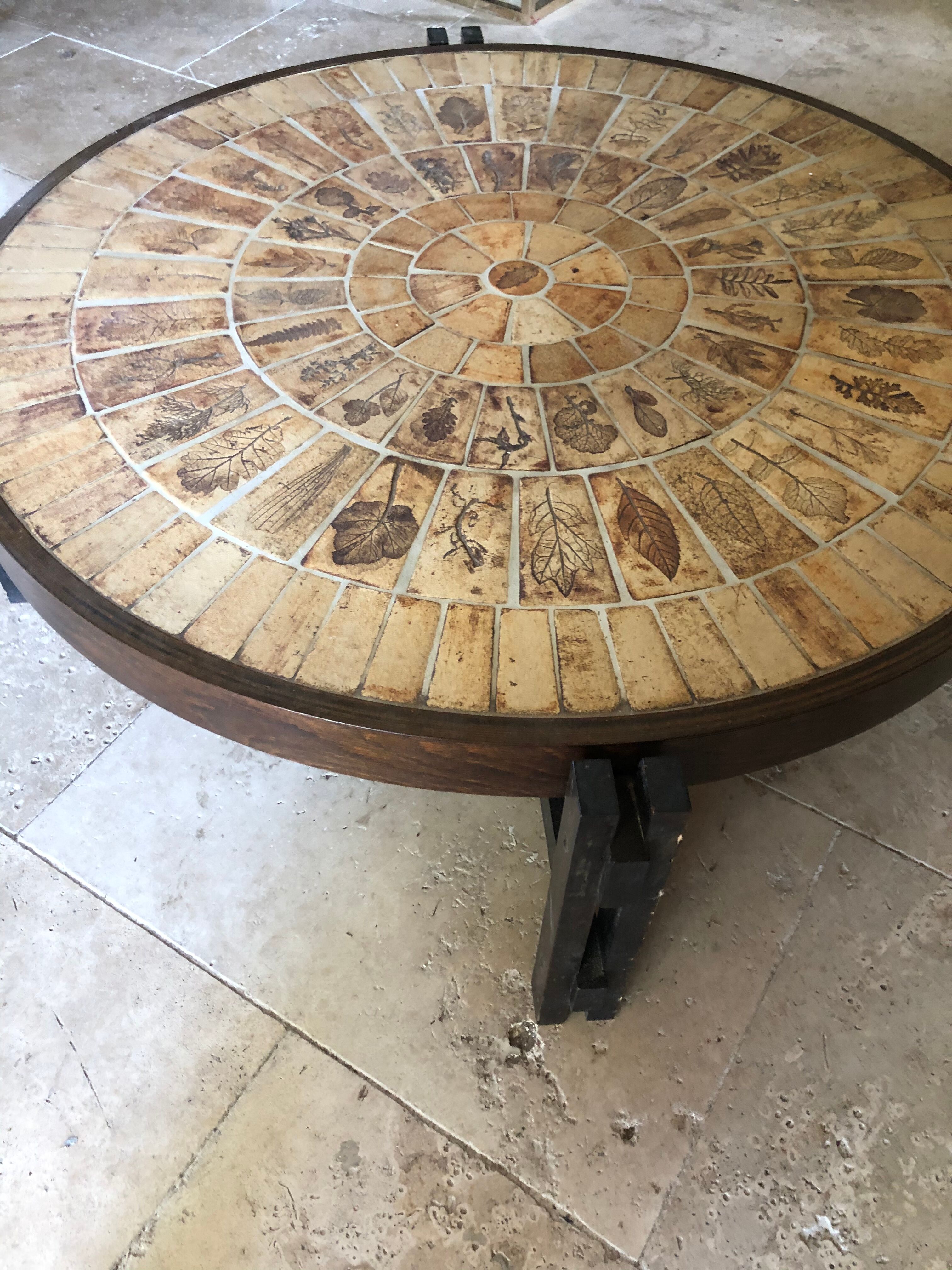 Vintage Capron coffee table 1960 Vallauris