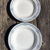 2 Carina U&C Sarreguemines Ironstone Deep Plates