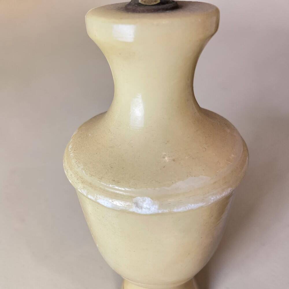 Pair Portuguese Classical Urn-Shaped Alabaster table lamps