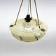 Art Deco Marble Glass Pendant Light on Original Rope
