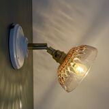 Vintage pink glass lampshade - tableware collection