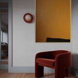 Abstract painting Mb1 ocher 100x81 cm