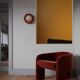 Abstract painting Mb1 ocher 100x81 cm