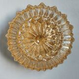 Prisma round ceiling lamp/wall lamp in vintage glossy glass