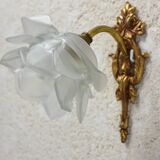 Glass paste flower applique