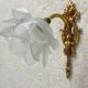 Glass paste flower applique