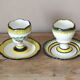 Set de 2 coquetiers sur piédouche Henriot Quimper
