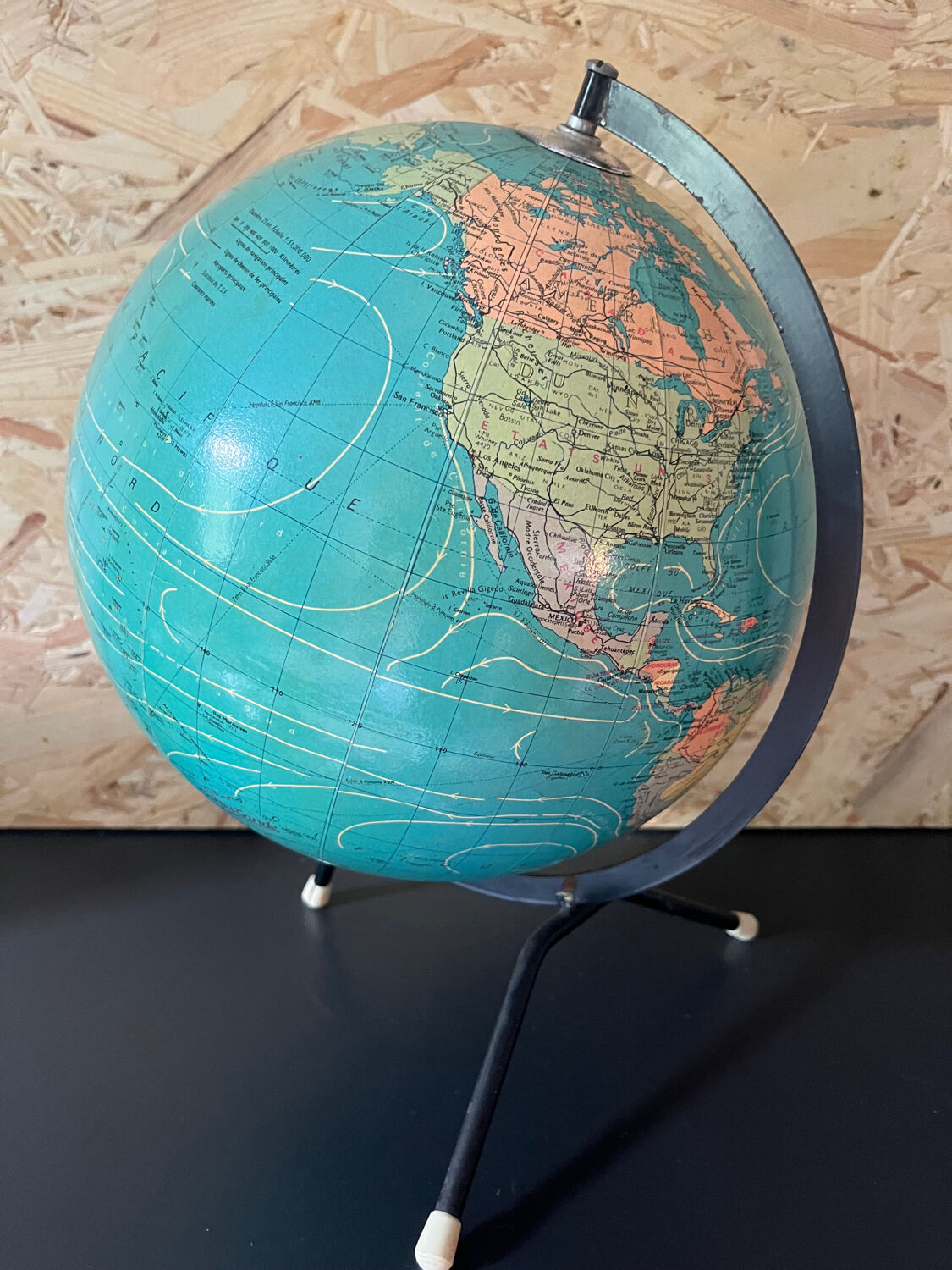 Globe world map tripod Taride