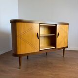 Meuble bar vintage à plateau tournant – l’esprit cocktail des années 50