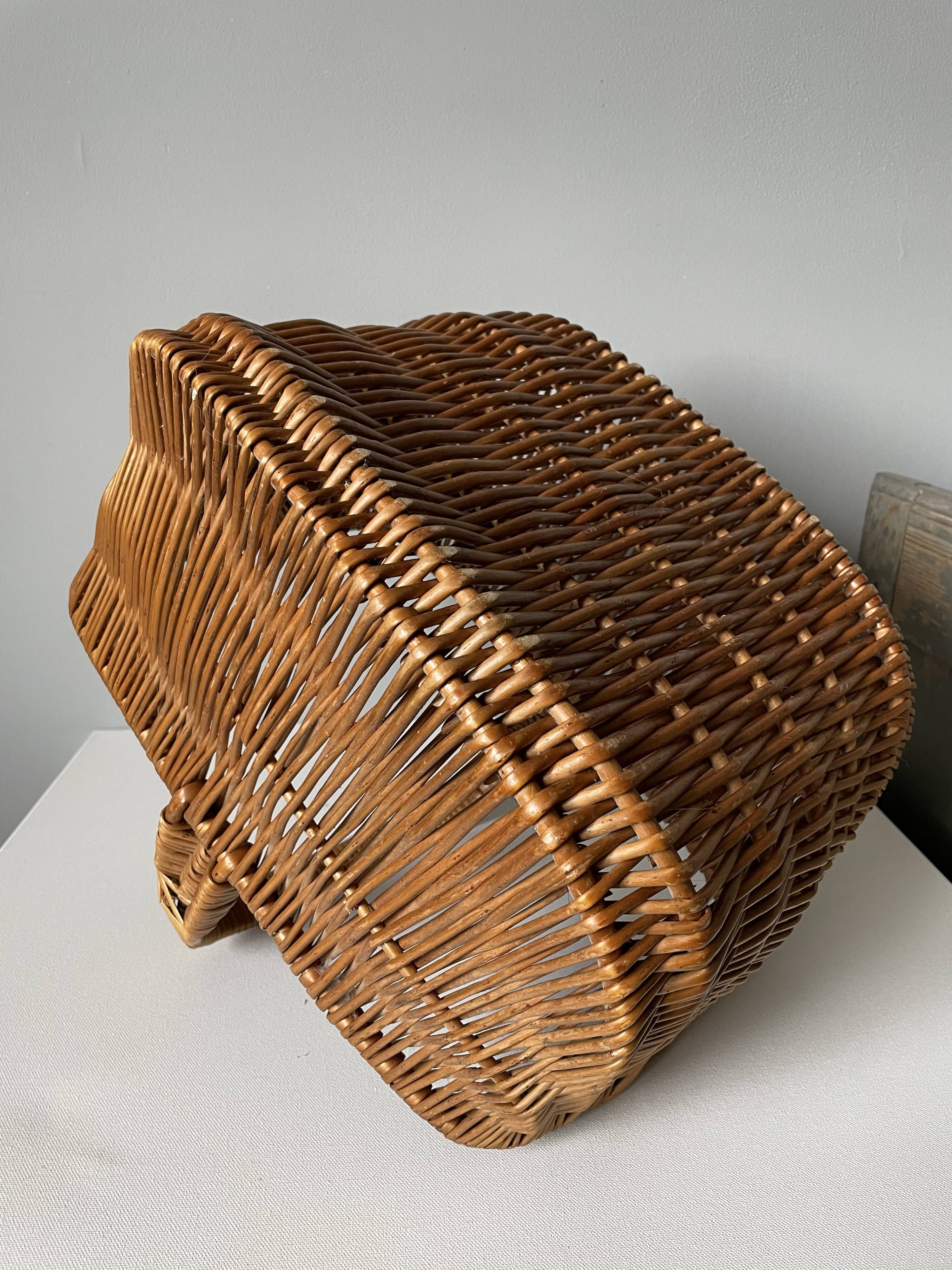 Vintage wicker basket