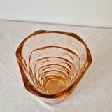 Art Deco style 'Rosaline' glass vase '60s - Luminarc Vintage