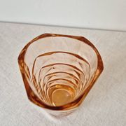 Glass vase 'Rosaline' Art Deco style '60s - Vintage Luminarc
