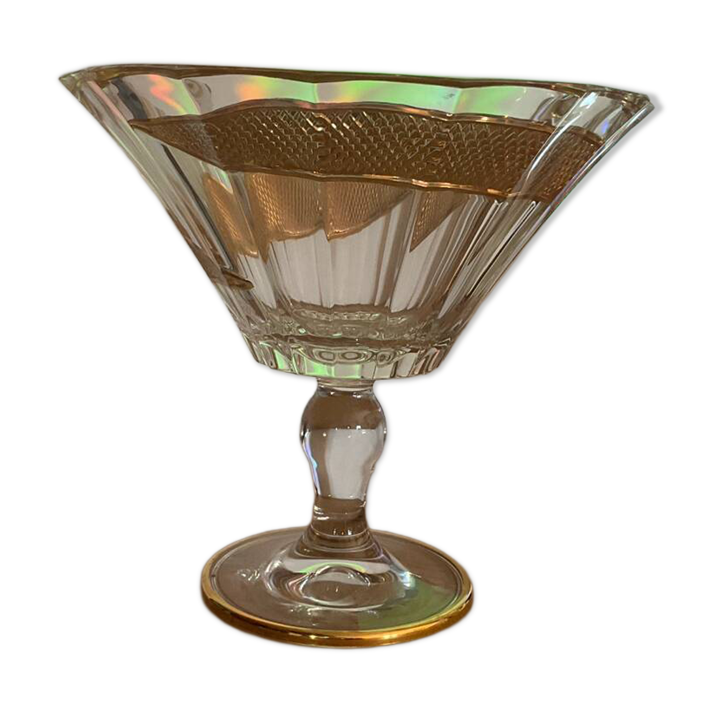 Coupe cristal et or