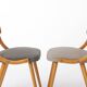 Set of 4 Vintage Bentwood Dining Chairs, 1950s German Mid-Century Beech