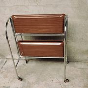 Table roulante et pliable années 70