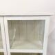 Armoire vitrine blanche murale