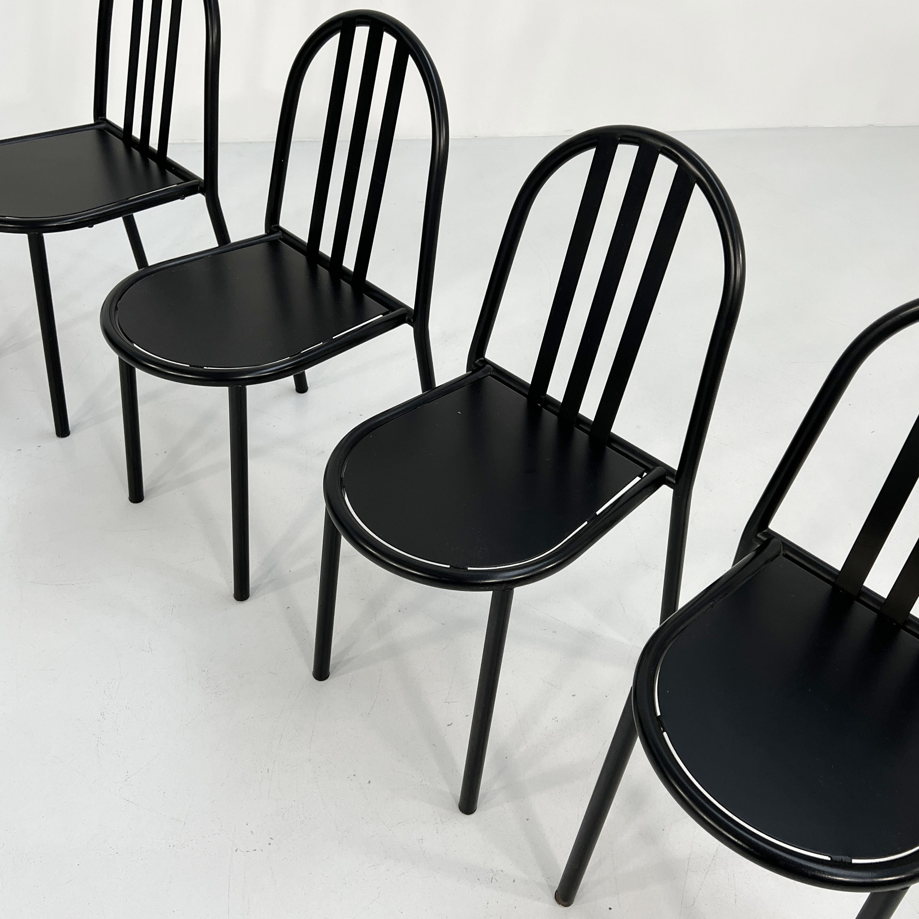 Set of 4 chairs Nr 222 by Robert Mallet Stevens for Pallucco Italia, 1980