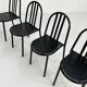 Lot de 4 chaises Nr 222 par Robert Mallet Stevens producteur palluco italia, 1980