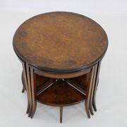 Tables gigognes Art Déco des années 1930 en noyer, Tchécoslovaquie