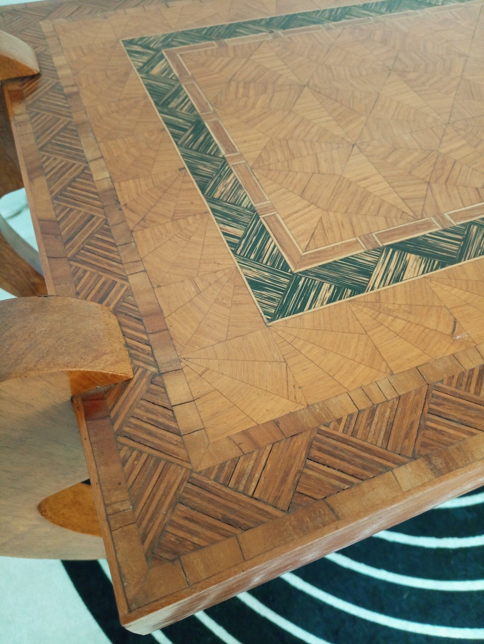 Inlaid coffee table