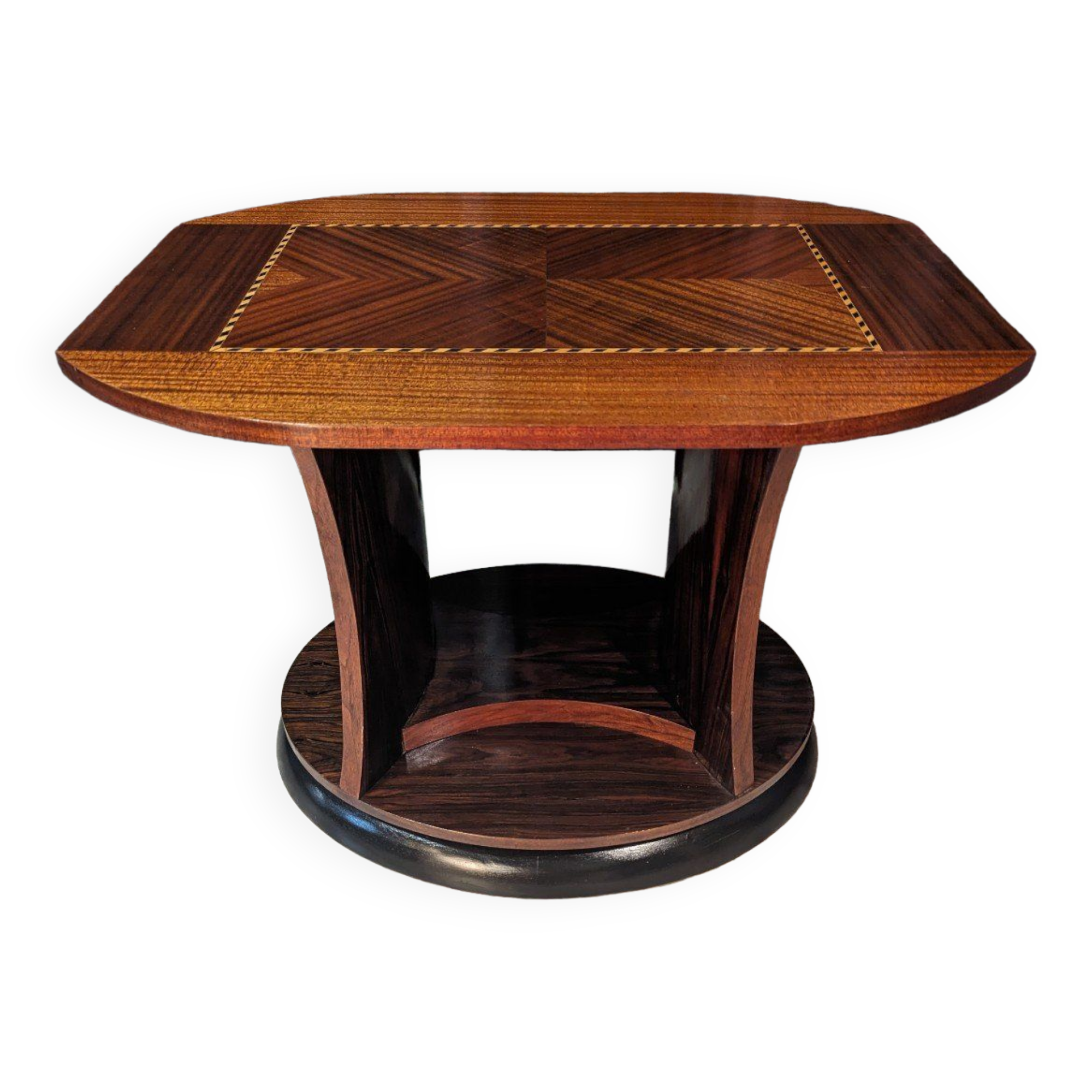 Art Deco mahogany side table