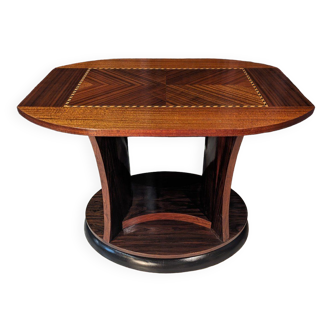 Art deco mahogany side table