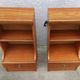 Pair of bedside tables with integrated lighting, 1970s.