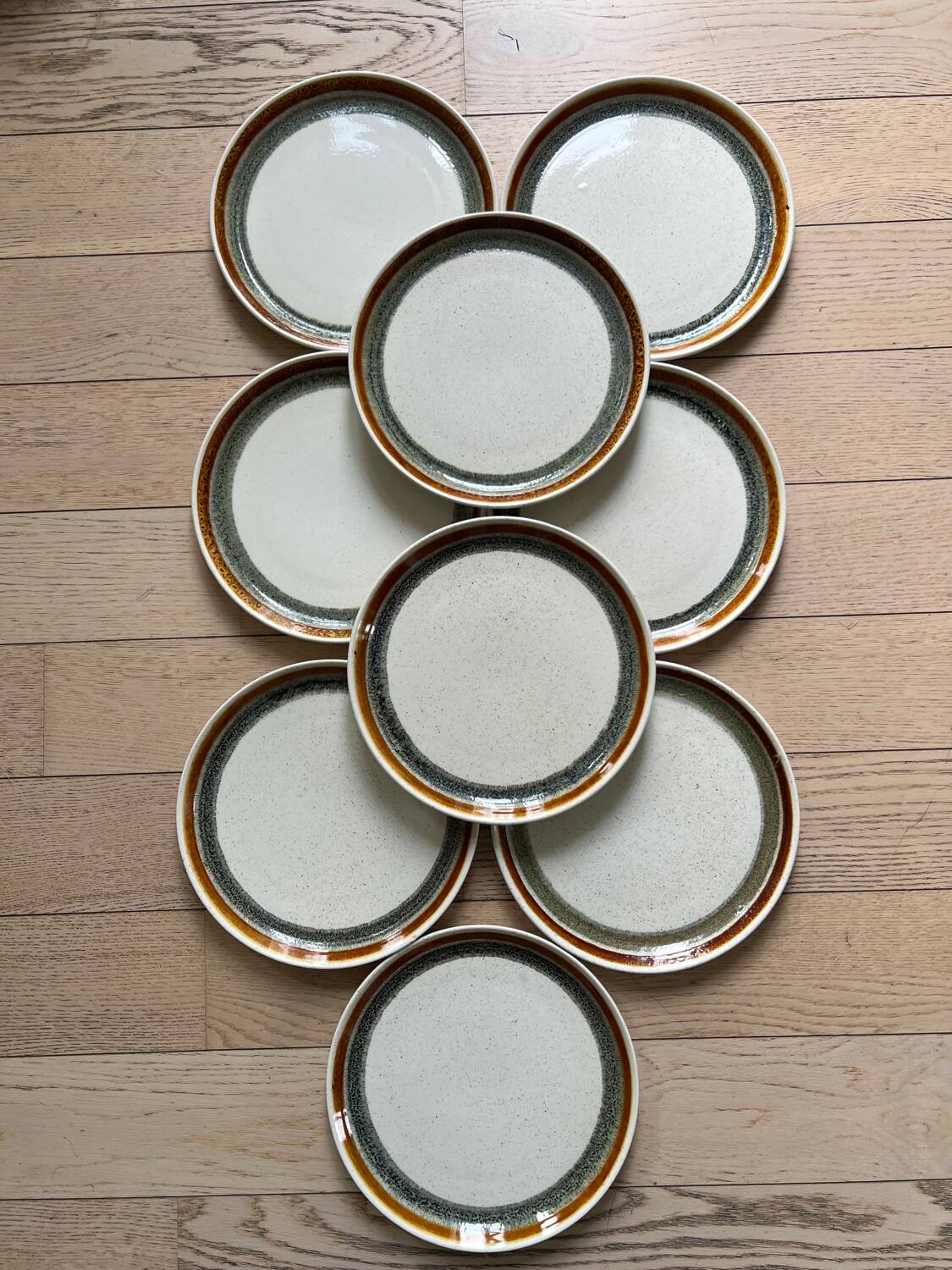 Stoneware dinner plates