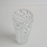 Vintage Glass Vase by Pavel Pánek for Sklo Union Libochovice, 1970's.