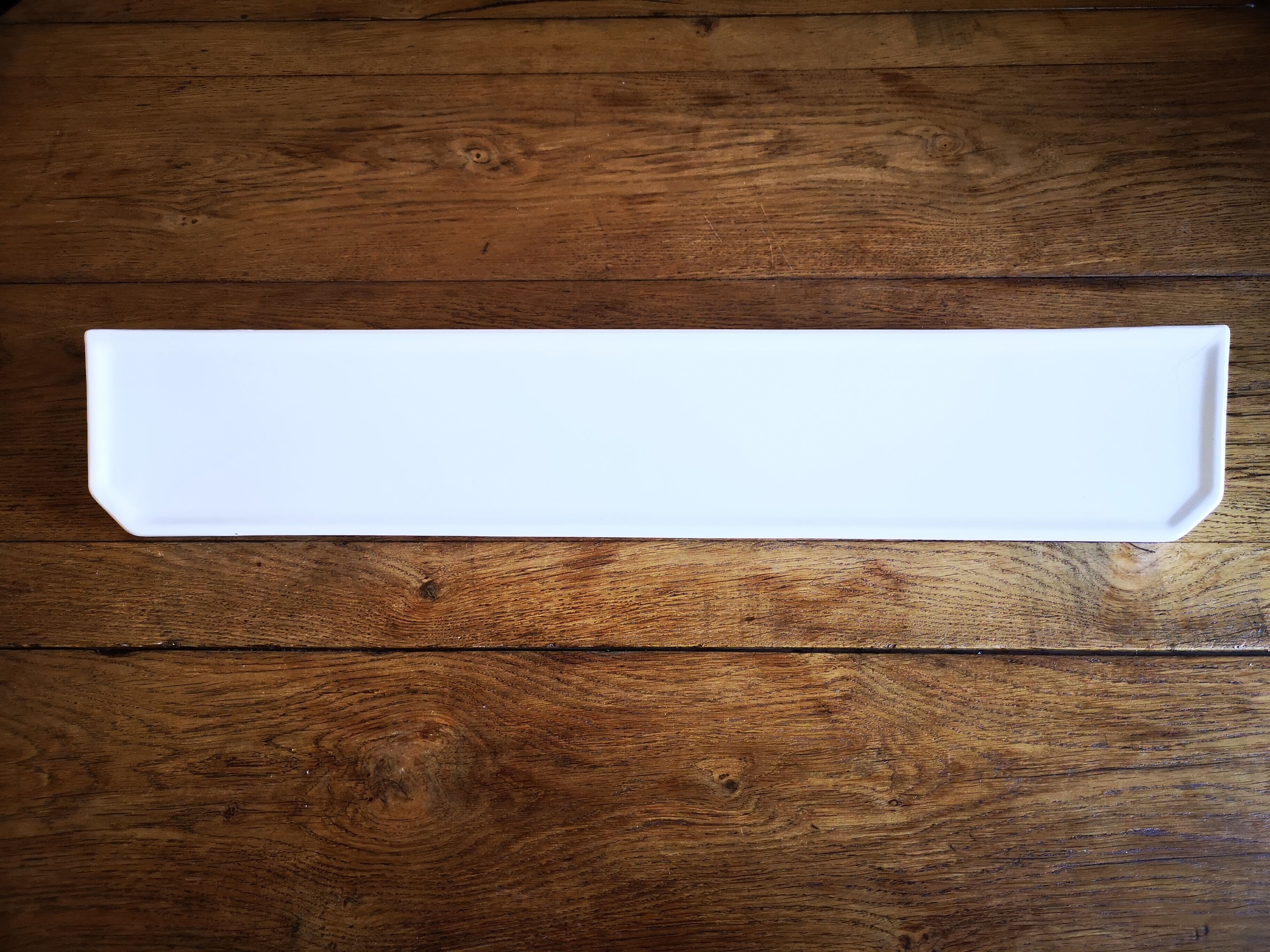 White porcelain wall shelf