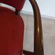 pair of red bridge armchairs