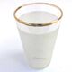 1960s 5 orangeade glasses "Grappe d'or" Frosted white glass