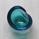 Empty pocket in murano glass two blues