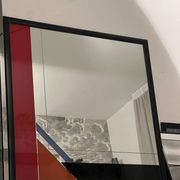 Decorative Art Mirror by Italian artist Eugenio Carmi , Memphis Style , Fun !