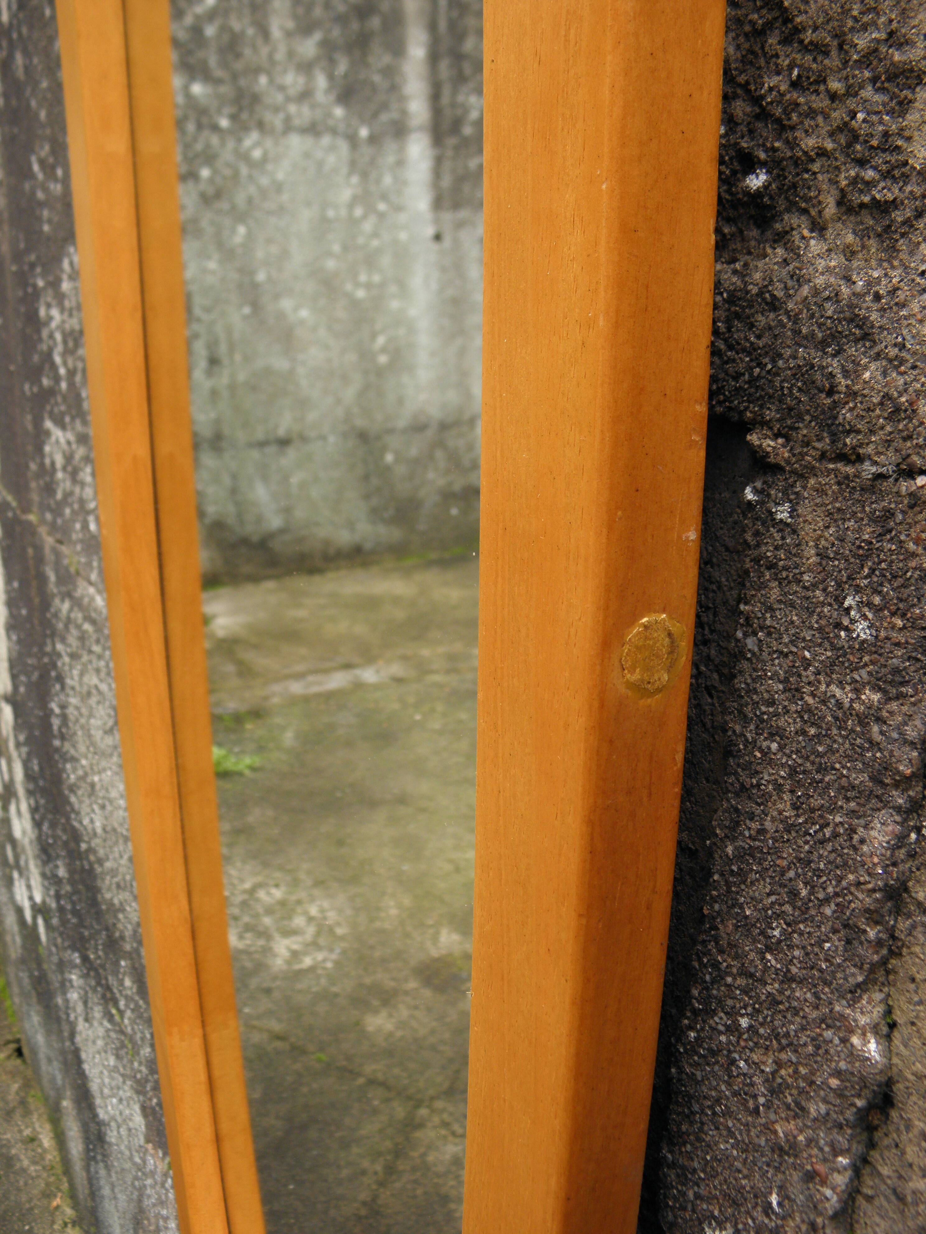 Oval wall mirror 118 x 42 cm