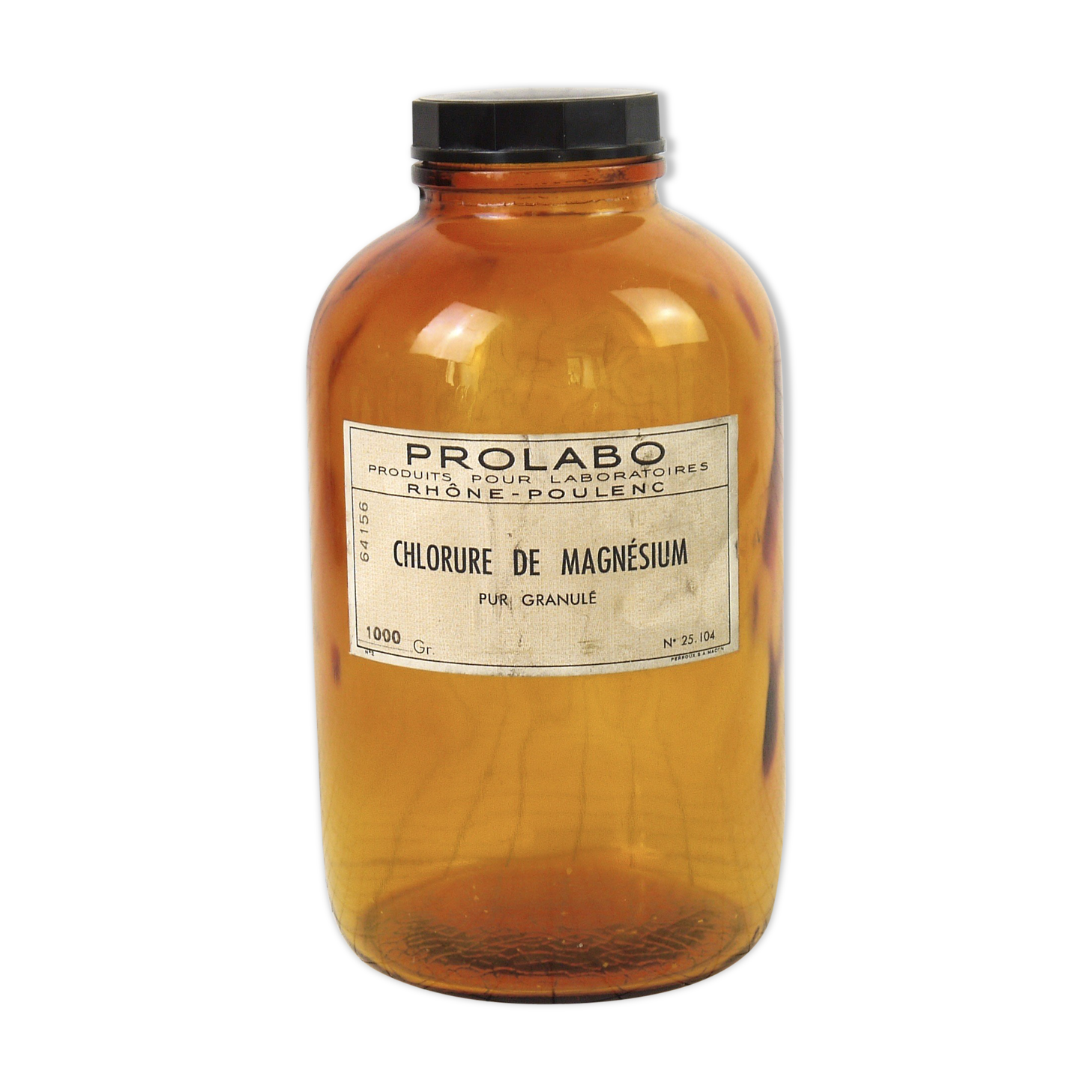 Magnesium Chloride brown glass pharmacy bottle