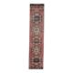 1970s Turkish Oushak Handmade Wool Cotton Orange Runner Rug 82x366