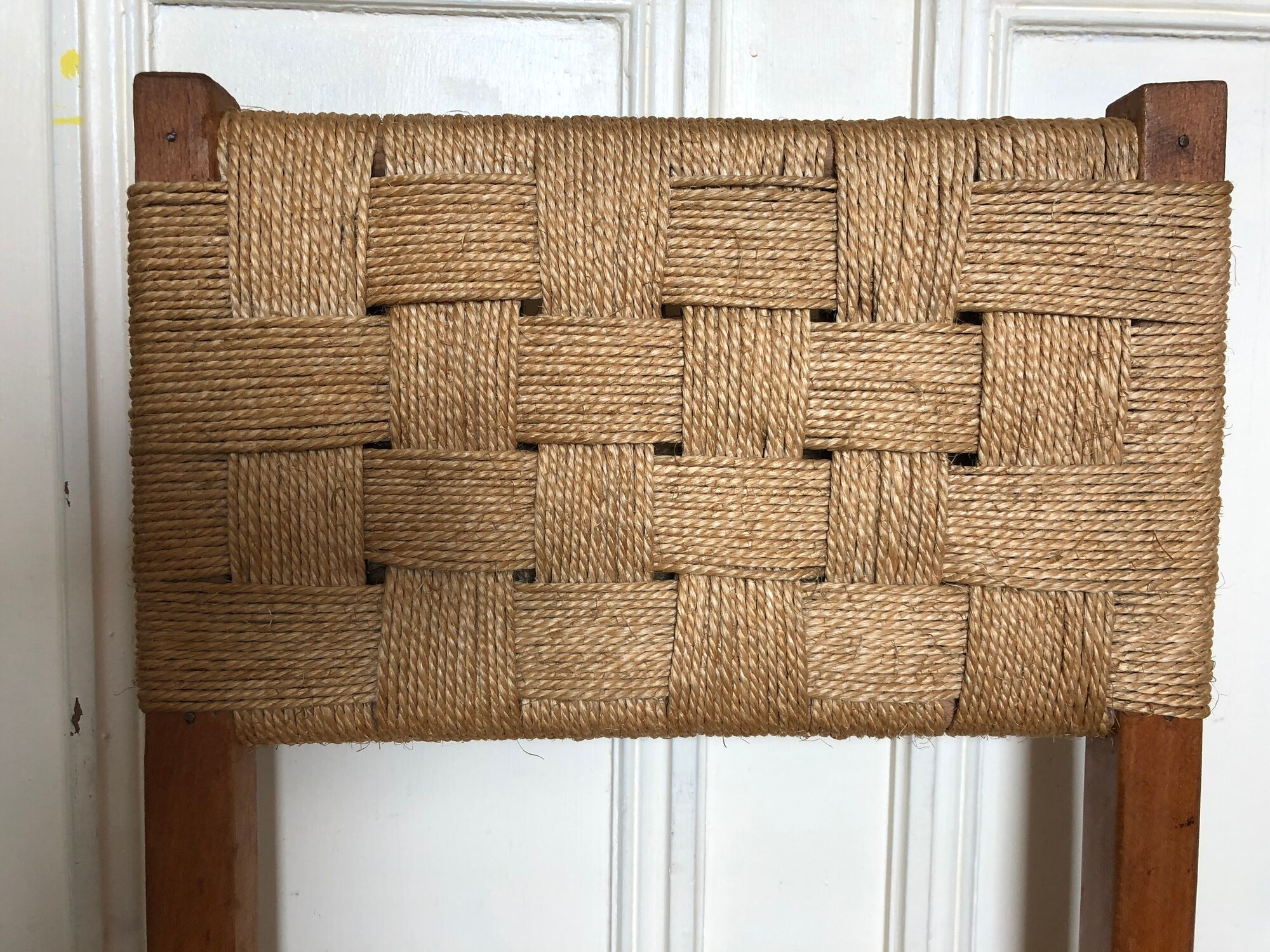 Chair made of wood and rope