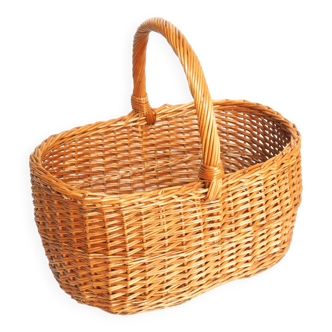 Panier rotin fond plat