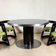 Dining room set Willy Rizzo – Table & Chairs – 1970s