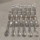 12 fourchettes de table metal argente orfevre Ercuis modele dubarry