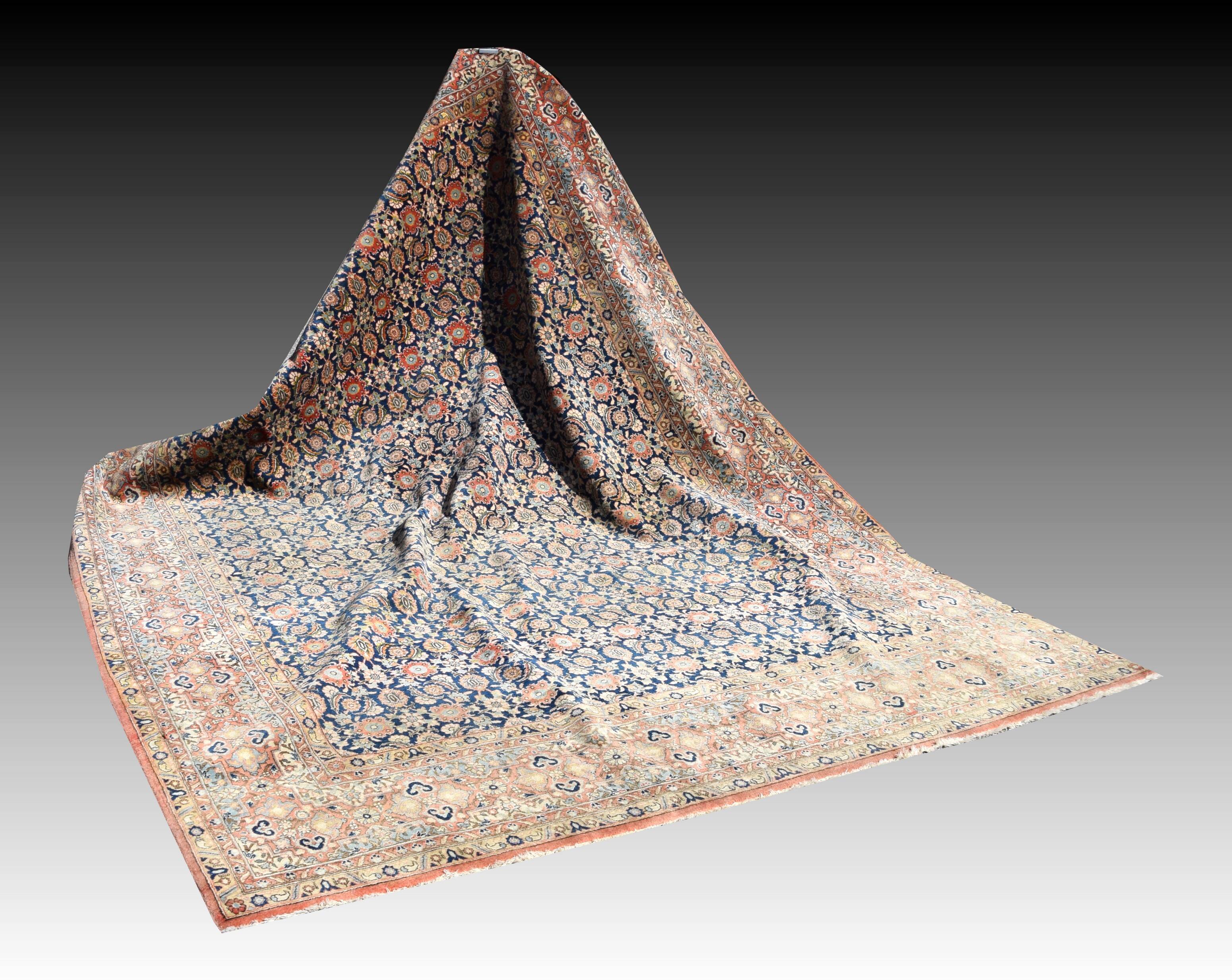 Iran GHOUM oriental rug - : 3.33 X 2.35 Meters -