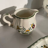 Sarreguemines earthenware table service